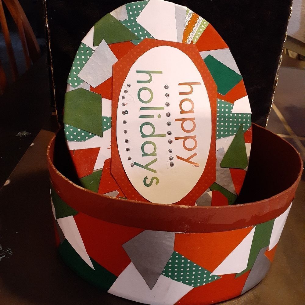 Hand Crafted Decoupage Christmas Gift Box